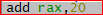 add rax, 20 - RAX becomes the list head (Ldr+0x20)